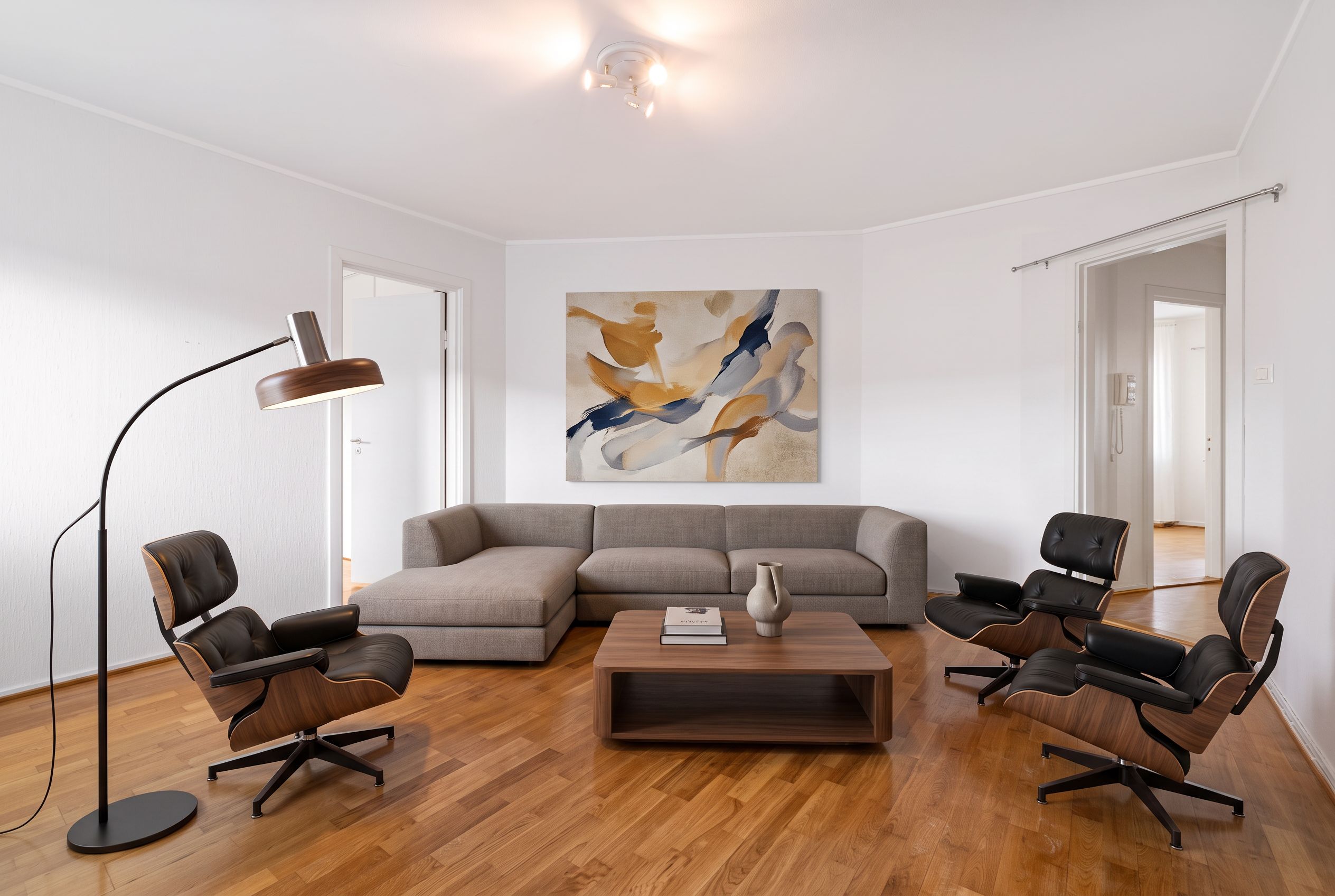 The same room after ReeltyPro staged it